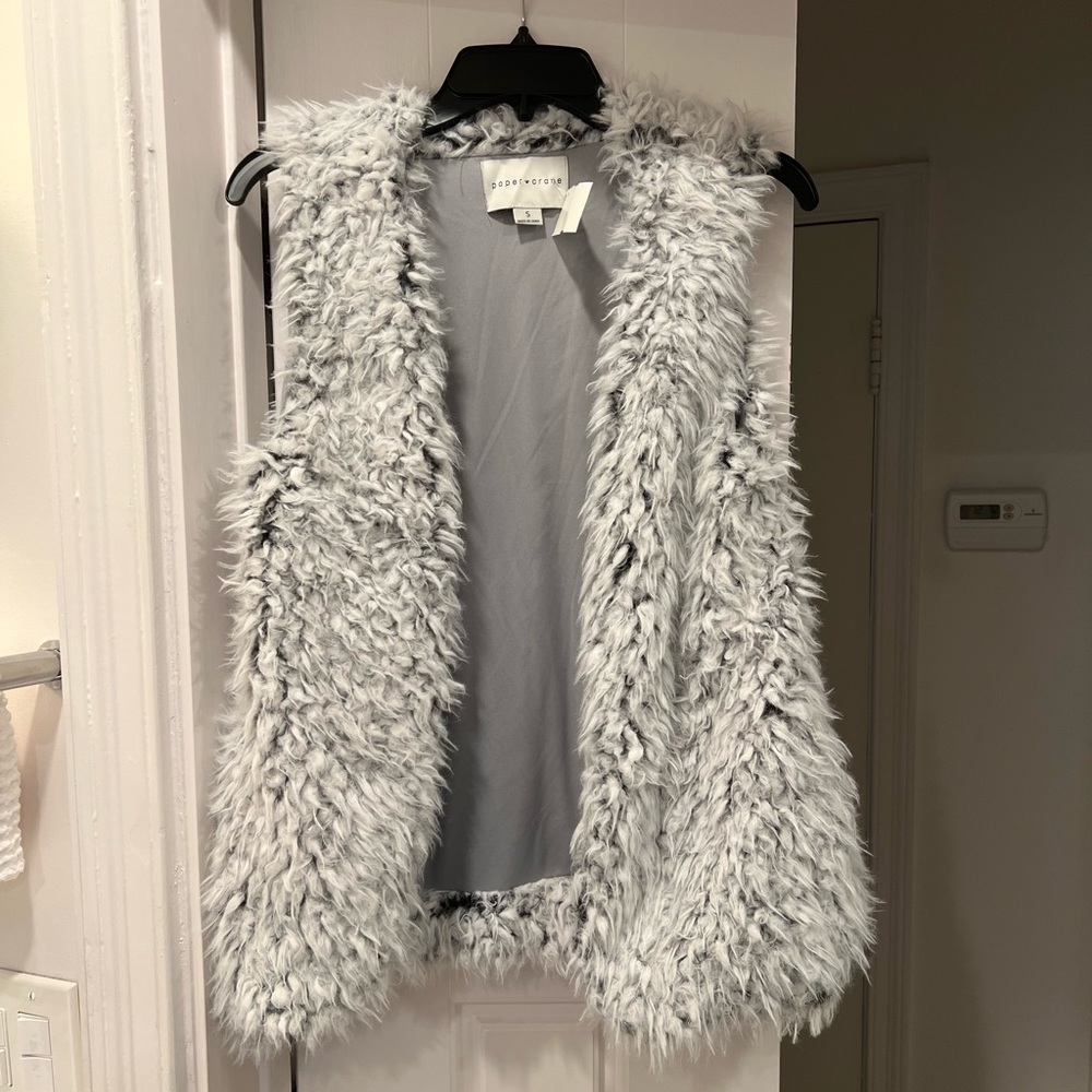 Faux fur vest